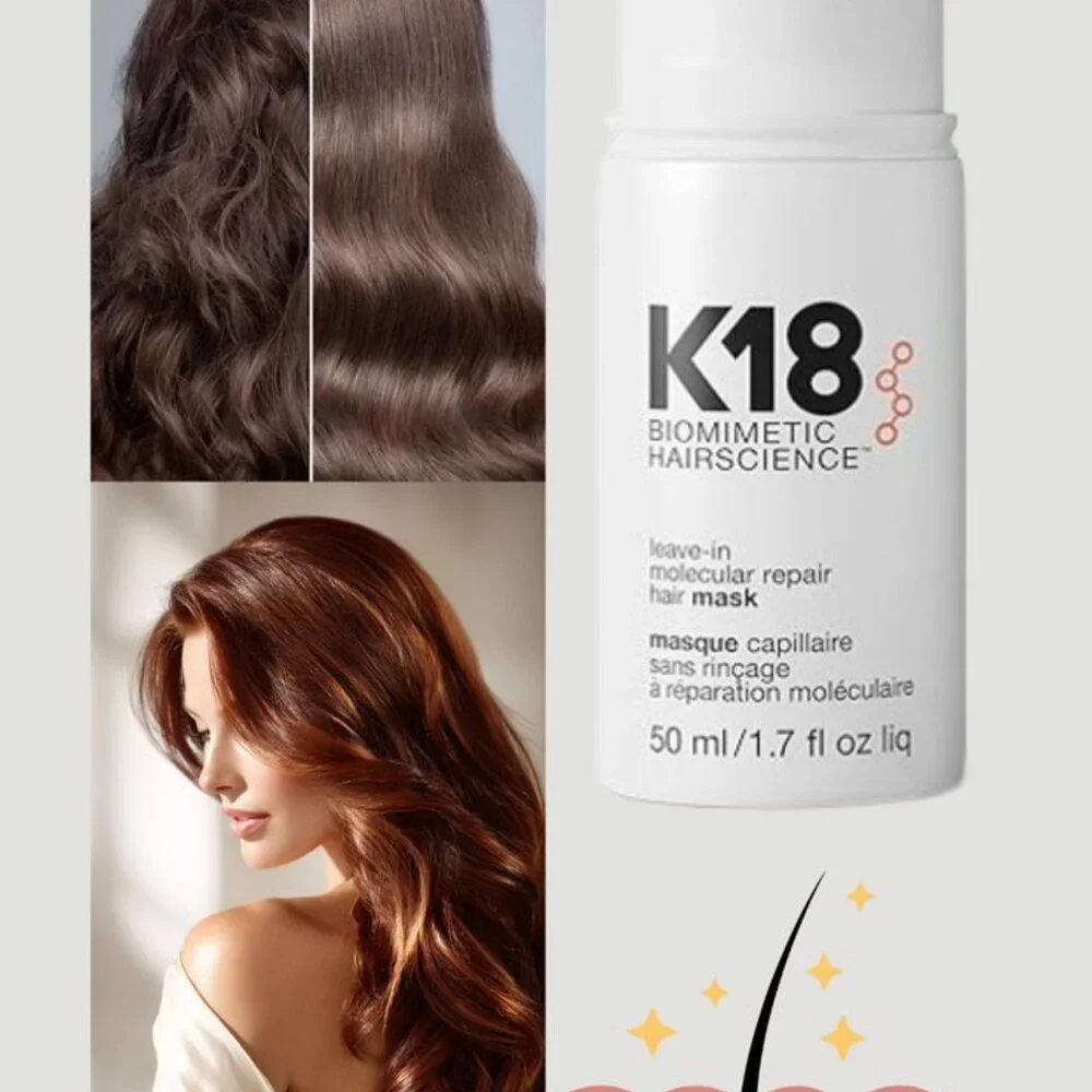 K18 Leave-In Molecular Repair Hair Mask 50ml Salon Hair Treatment 2 Pack - Picture 3 of 4